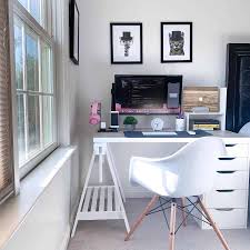 If you've got a particularly modest bedroom, make as much use of the walls as you are able to perhaps in the method of floating shelves. The Top 62 Bedroom Office Ideas Interior Home And Design