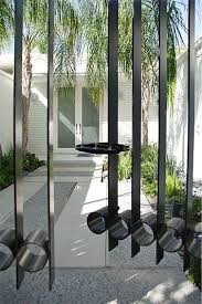 Maybe you would like to learn more about one of these? Mid Century Modern Iron Entrance Gate Mid Century Modern House Architecture Exterior Design