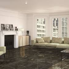 Beautiful Black Gloss Floor Tiles With A Marble Pattern For A Wondeful Designer Effect These Modern Large Floo Black Floor Tiles Large Floor Tiles Tile Floor