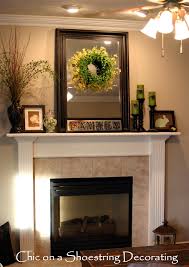 When it comes to fireplaces, some people are obsessed with marble. Chic On A Shoestring Decorating Easter Mantel On The Cheap