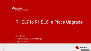 Red Hat Enterprise Linux 7 To 8 In Place Upgrade Using Leapp Youtube