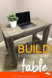 Check spelling or type a new query. How To Build A Counter Height Table Sunshine And Rainy Days