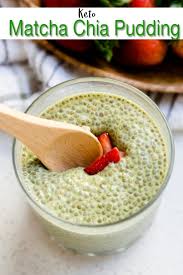 On a mission to make a creamy. Easy Keto Matcha Chia Pudding Lowcarbingasian Recipe Matcha Recipe Matcha Chia Pudding Keto Chia Pudding