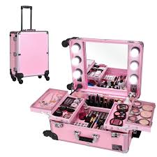 Studio Artist Train Rolling Makeup Case Light Wheeled Organizer 179 95 Free Shipping Sometimes It Can Be Rolling Makeup Case Makeup Kit For Kids Makeup Case