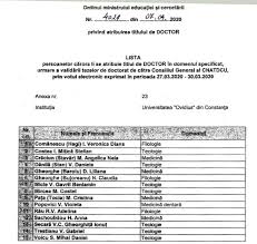 In conformitate cu prevederile legii. Universitatea Ovidius Din ConstanÈ›a Are 15 Noi Doctori In Filologie Teologie È™i MedicinÄƒ Ct100 Ro
