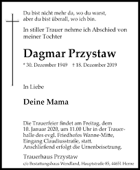 #1 of 4 concerts & shows in herne. Traueranzeigen Von Dagmar Przystaw Trauer Lokalkompass De