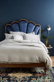 Soho Home X Anthropologie Landyn Duvet Cover Blue Bedroom Bedroom Design Eclectic Bedroom