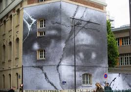 Click to view larger image. Jr Realise Une Fresque Impressionnante En Hommage A Adama Traore Et George Floyd A Paris Elle