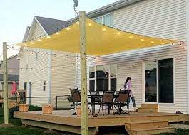 No tree, post, or other items to tie off to). Amazon Com Coconut Rectangle Sun Sail Canopy 8 X 10 Ft Heavy Duty Shade Cloth Outdoor Patio Cover Uv Block Sunshade Fabric Awning Shelter For Deck Carport Pool Garden 8 X 10