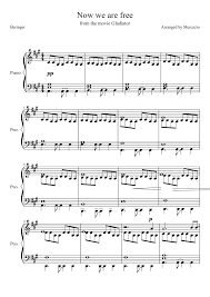 Apoi salvează rezultatul ca pdf pe computer. Now We Are Free Gladiator Sheet Music For Piano Solo Musescore Com