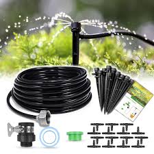 Punch holes in the line for all drip irrigation emitters with an emitter tool. Indoor Irrigation System Kit Automatic Drip Irrigation System Garden Watering System Diy Drip Sprinkler System Kit With 10l Water Bag Distribution Tubing Hose Supplies For Potted Flower Patio Lawn Watering Equipment Gardening