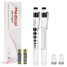 Amazon Com Pen Light Phileex Medical Pen Lights Nurse Penlight With Pupil Gauge For Nurses Nursing Students Doctors 2pcs White With Batteries Industrial Scientific