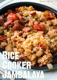Rice Cooker Sausage Jambalaya Recipe Ashlee Marie Jambalaya Recipe Rice Cooker Jambalaya Recipe Rice Cooker Recipes