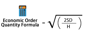 Economic Order Quantity Eoq Formula Calculator Excel