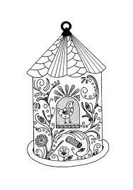 On this page, you will find a lot of coloring pages for adults with the image of birds on them. Whimsical Bird House Adult Coloring Page Favecrafts Com