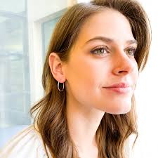 25mm Hoop Earrings, Sterling Silver