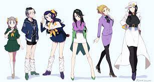 These cosplays capture his look perfectly! Kujo Jotaro Higashikata Josuke Kishibe Rohan Kira Yoshikage Hirose Koichi And 1 More Jojo No Kimyou Na Bouken And 1 More Drawn By One Suzume Danbooru