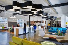 Lovely Office With Relaxation Area Playful And Ambitious One Workplace Project In Santa Clara Office Interior Design Commercial Office Design Showroom Design