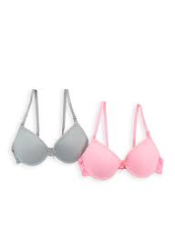 Girls 7 16 Set Of 2 Padded Bras Products Pink Bra Bra