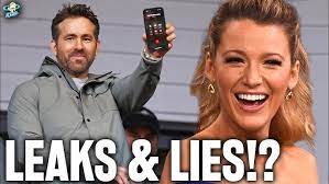 LEAKED Ryan Reynolds Voice Memos EXPOSED?! Blake Lively CAUGHT Smearing  Justin Baldoni MORE!? - YouTube