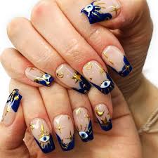 Goddess Provisions On Instagram Will We Ever Get Sick Of New Cosmic Nail Designs We Don T Think So Evil Eye Nails Cosmic Nails Eye Nail Art