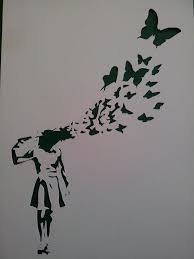 Banksy flower thrower bomber stencil various sizes art painting craft decor | ebay. Banksy By Mcspembo Banksy Stencil Banksy Street Art Banksy