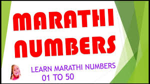 Learn Marathi Numbers Video From 01 To 50