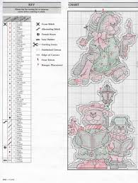 Beary Merry Christmas Plastic Canvas Chart Colour List