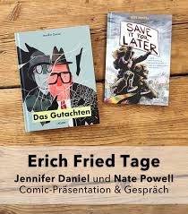 Comic-Wochenende: Jennifer Daniel, Nate Powell (SA) und Comic & Film Börse  (SO)