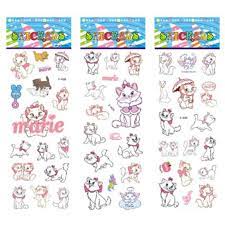 3 sheets set the aristocats pattern bubble stickers for kids decor on notebook marie cat 3d sticker doodle toy sticke stickers the aristocats may tinh xach tay