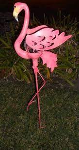 Flamingo Garden Stake Glass Crackle Solar Light Decor Flamingo Garden Pink Flamingos Flamingo