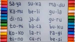 Cik gu i nicik guba rusa ya. Belajar Membaca 2 Suku Kata Menjadi Kata Untuk Anak Tk Paud Dan Sd Youtube