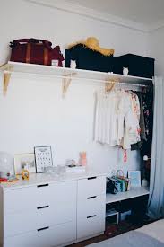 Syvde open wardrobe with clothes rails and shelves, puts your clothes and accessories within easy reach, without taking up too much space. Creating Extra Bedroom Storage Space With This Open Wardrobe Diy The Gem Picker