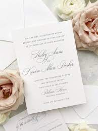 Royal Script Wedding Invitation Neutral Invite Fancy Etsy Neutral Wedding Invitation Fancy Wedding Invitations Wedding Invitations