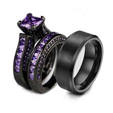 Create your own wedding engagement rings from my love wedding ring. Jewelry His Hers Black Purple Sapphire Wedding Ring Sets Poshmark