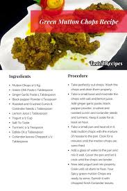 Green Mutton Chops Recipe Tastedrecipes Recipe Recipes Lamb Recipes Mutton Recipes