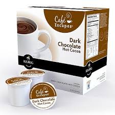 Keurig K Cup Pod Cafe Escapes Dark Chocolate Hot Cocoa 16 Pk Cocoa Cafe Mocha Hot Cocoa Chocolate Milk