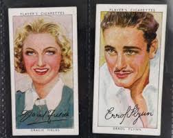 Film Sterne ( 3. Serie ) Zigarettenkarten von John Player 50er Set  ausgestellt in 1938 History Movies Film Sterne Kino Seltenes Geschenk