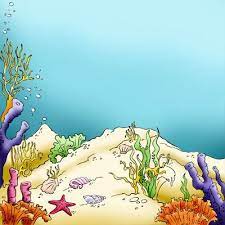 Coral Sea Floor In Digital Images Art Floor Art Digital Stamps