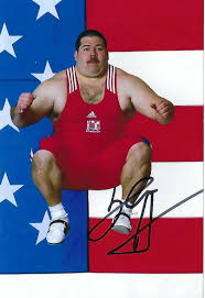 Shane Hamman signed 4x6 photo Weightlifting Olympics USA Legend Rare COA  LOOK!