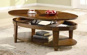 Oval Lift Top Coffee Table Cherry Comqt Coffee Table Table Decor Living Room Coffee Table With Shelf