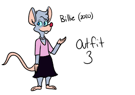 Tuesday's Art Blog — I wanted to try modernizing Billie, using Pinky...