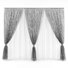 Curtain 3d Model 45 3d Model Max Obj Fbx Mtl 1 Curtains Curtains With Blinds 3d Model