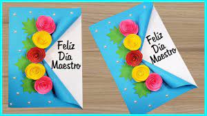 Ultimo Minuto Tarjeta Para El Dia Del Maestro Easy And Beautiful Card For Teacher S Day Youtube