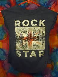 Def Leppard Rock Star Shirt Blue 4 5 Star Shirt Shirts Blue Vintage Shirts