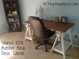 Ikea Desk Tutorial Ikea Desk Desk Ikea Butcher Block