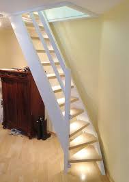Compact Attic Stairs Loft Ladder With Small Turn At The Bottom To Save Space Boys Room In 2020 Tiny House Stairs House Stairs Loft Staircase