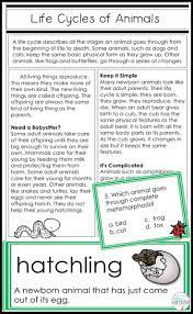 Animal Life Cycle Activities Students Will Read Nonfiction Text Vocabulary Cards And Task Cards Animal Life Cycles Life Cycles Life Cycles Activities