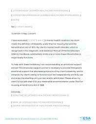 In this age, getting a valid esa letter online is a simple and effective way to secure your pet's status. Emotional Support Animal Letter Esa Doctors