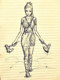 Brief history of ascii code: A Stormcloack Female Warrior Tamriel Elder Scrolls Amino Amino